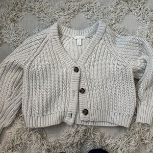 H&M Cream Knit Cardigan
